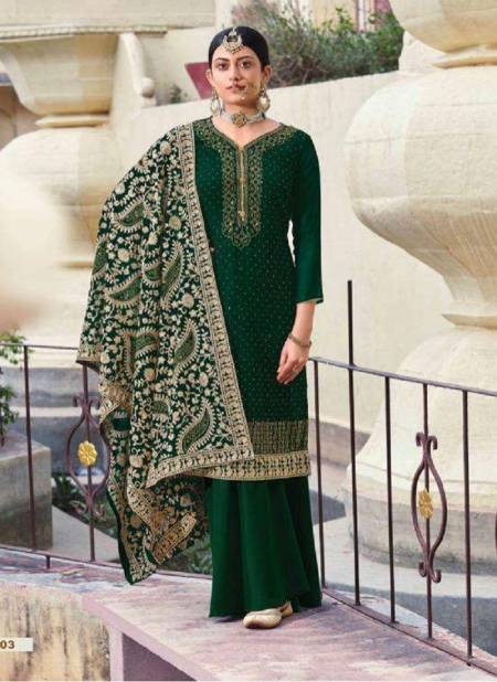 Green Colour Vouch Naari 1 Heavy Festive Wear Fancy Designer Salwar Suit Collection 903